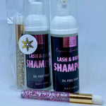 BIS Pure Lash & Brow foam shampoo + crystal brush