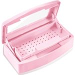 Sterilizing Tray Disinfection Box for beauty tools, pink