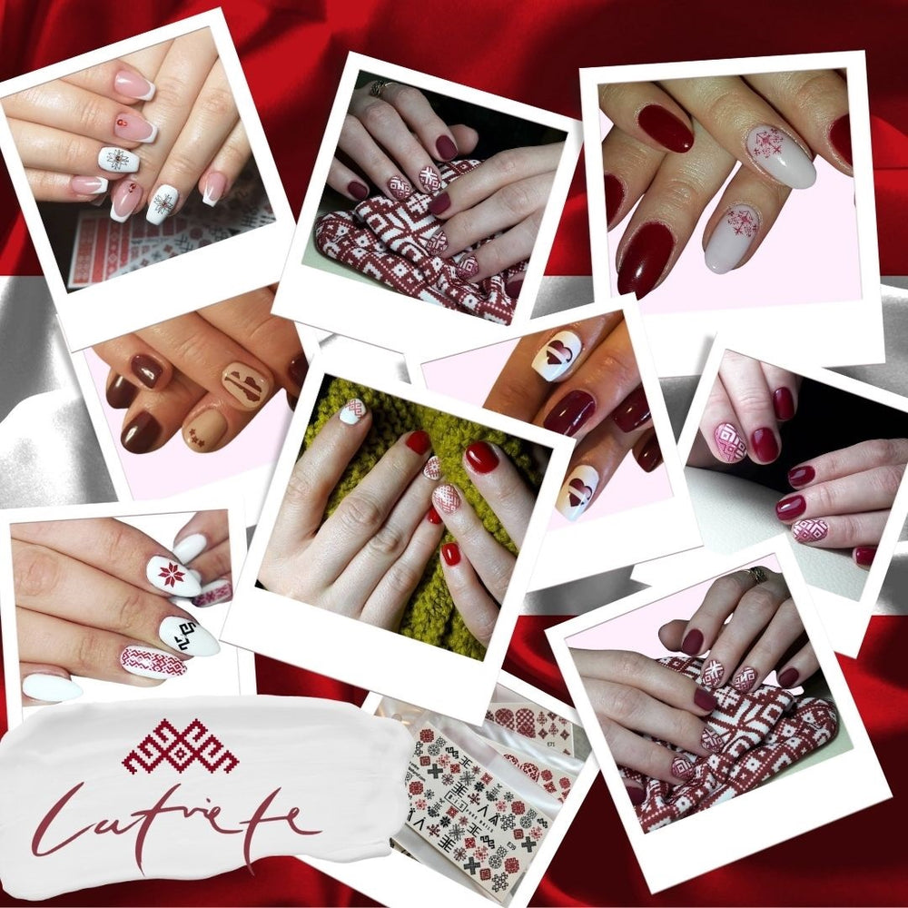 BIS Pure Nails  slider nail design sticker decal LATVIA, E24