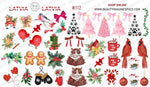 BIS Pure Nails Slider Nail Design Stickers Water Decals | CHRISTMAS W112