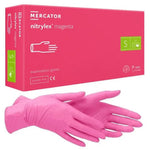 NITRYLEX Nitrile PINK gloves 100 pieces, size XS, S or M