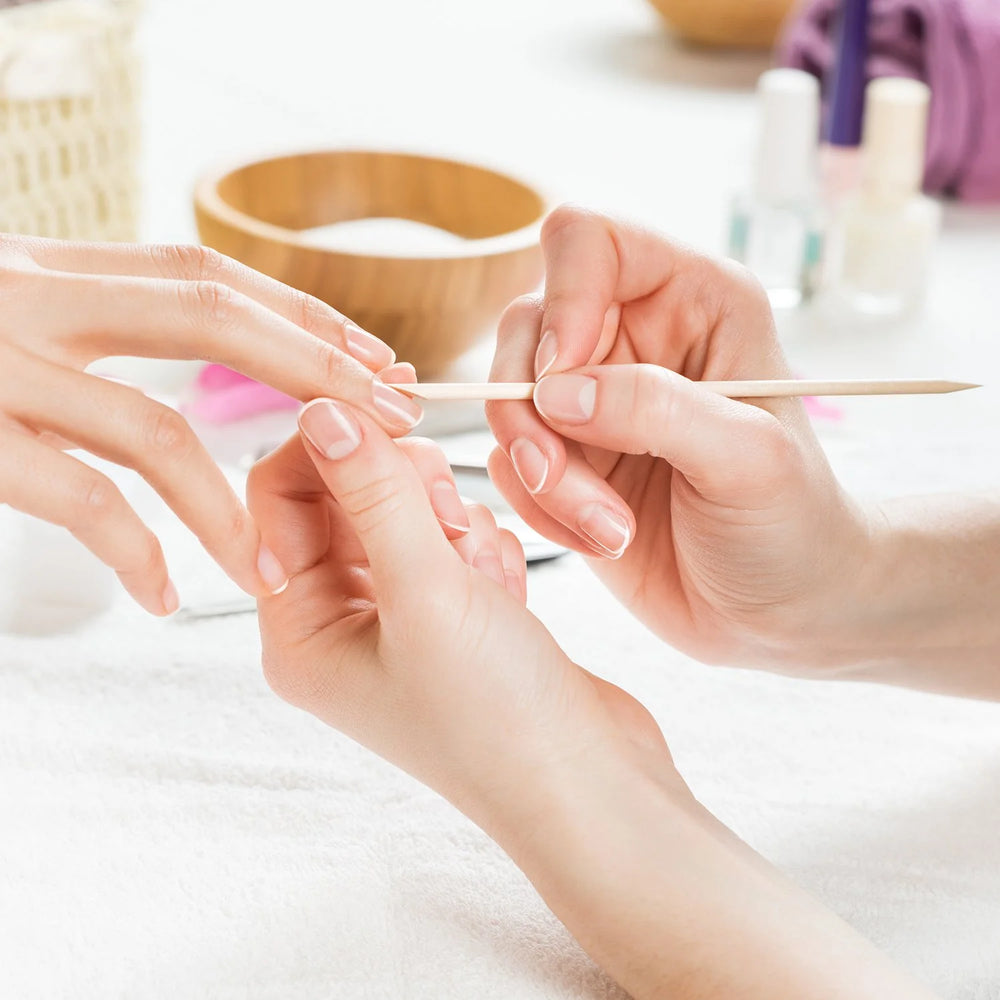 Natural Orange Wood Sticks for Manicure & Pedicure | 100 pcs