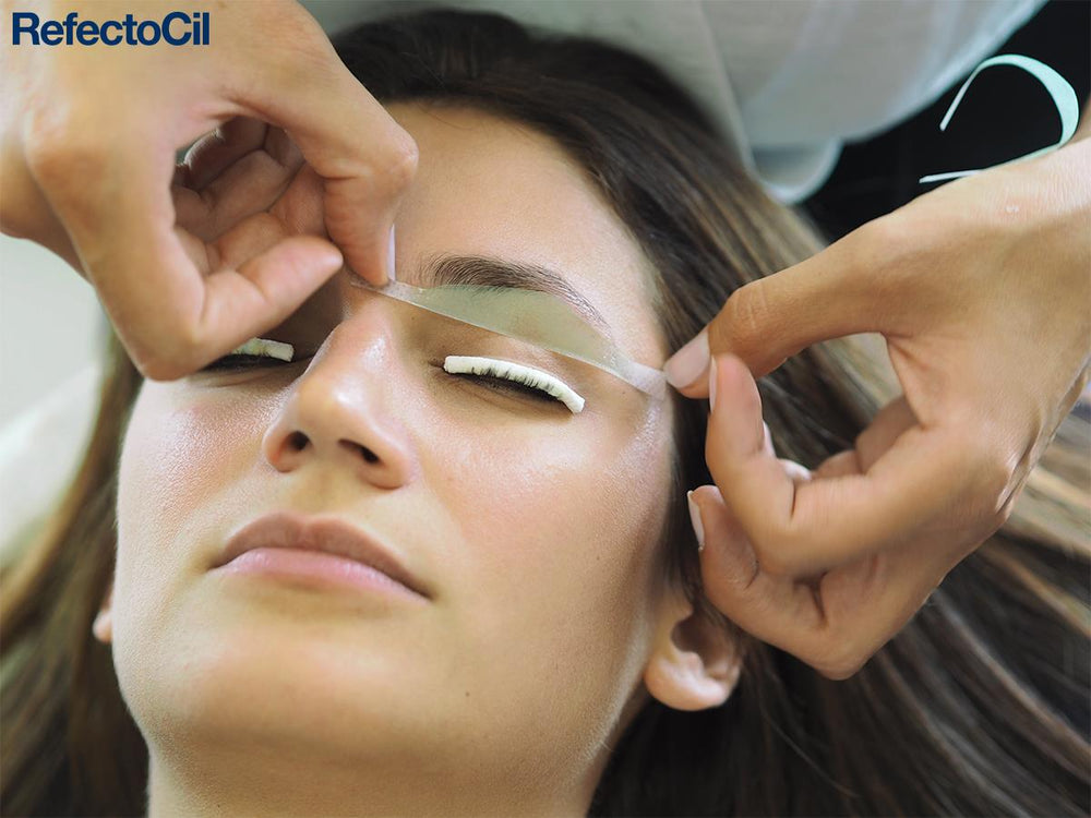 Wax strips for precise eyebrow shaping and facial hair removal