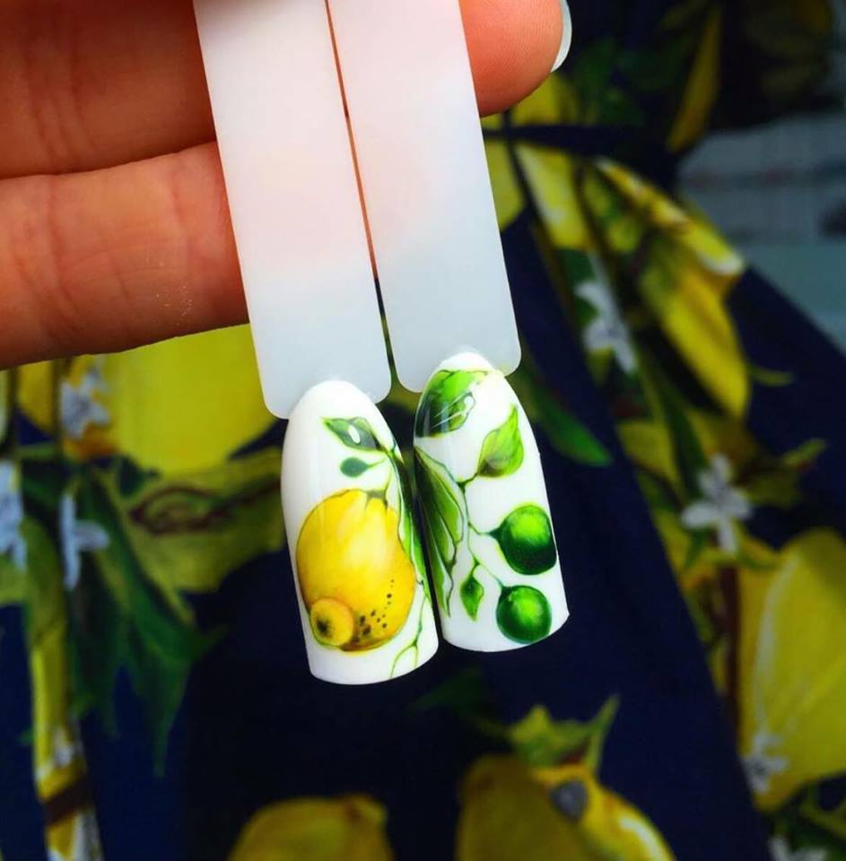 BIS Pure Nails Slider Nail Design Stickers Water Decals | LEMONS S07