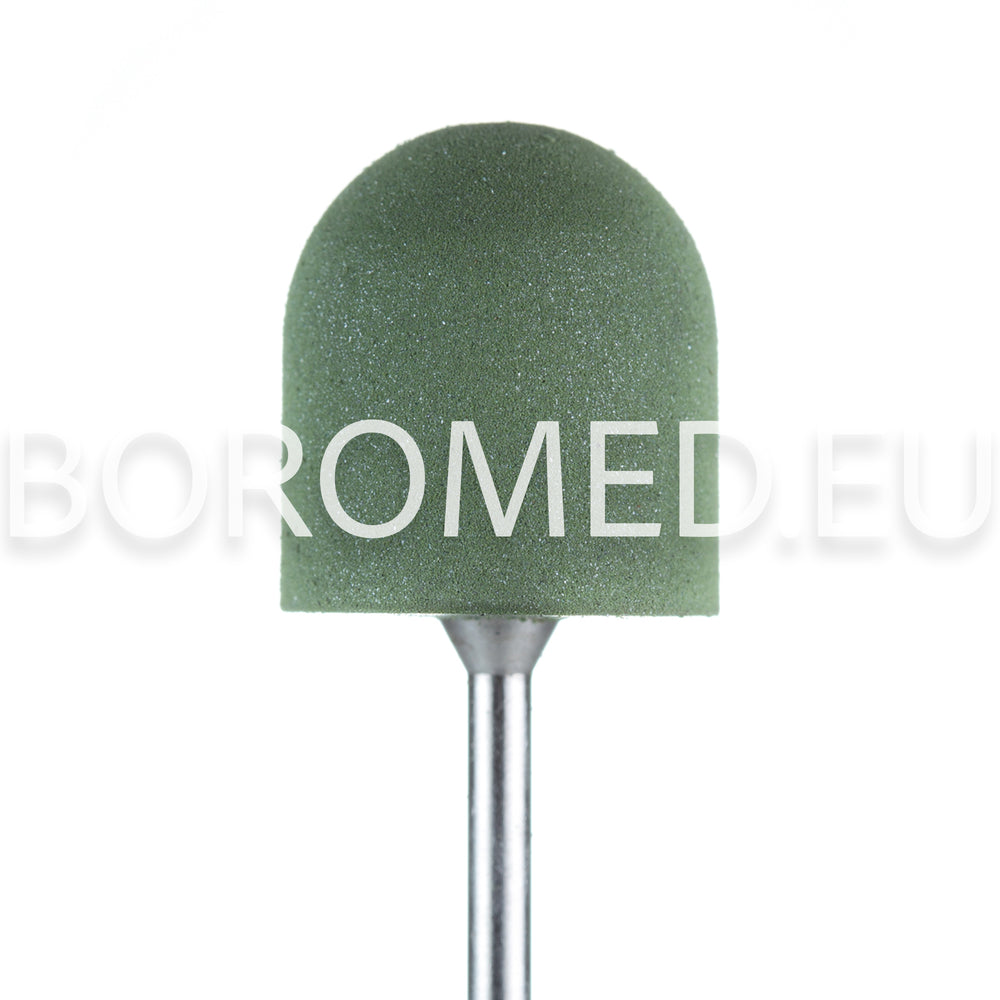 POLISHING bit for manicure and pedicure SK3 Silicone with diamond filling Green