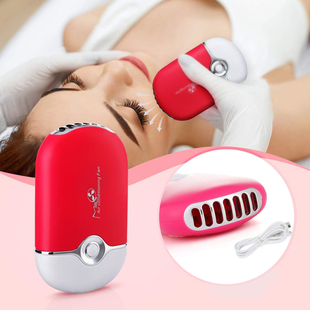 Fan for eyelash adhesive drying with USB cable, PINK
