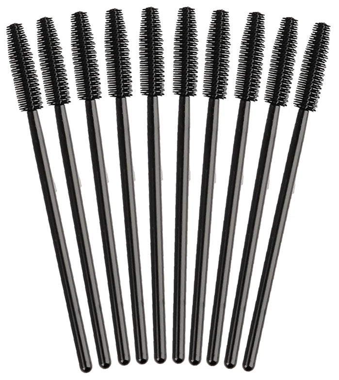 Silicone mascara brush for lashes & brows, round