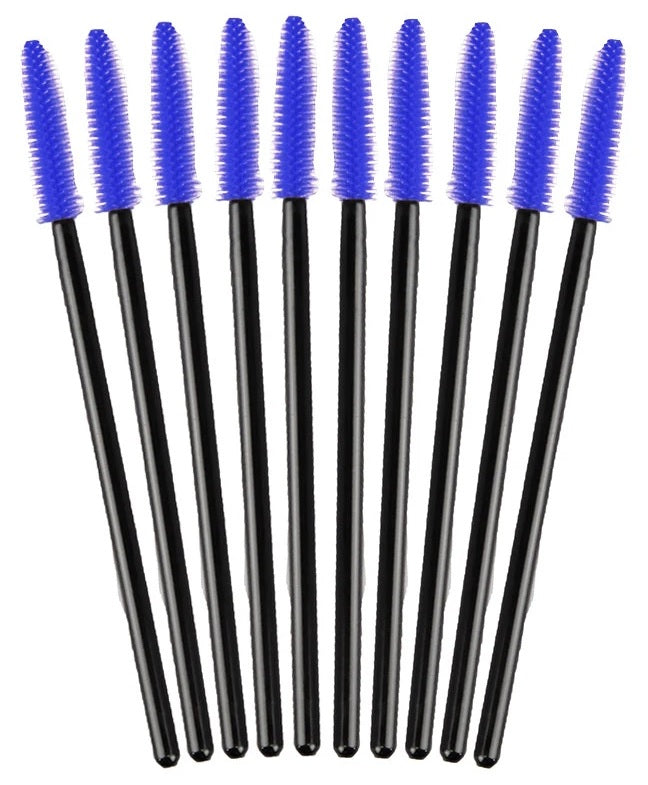 Silicone mascara brush for lashes & brows, round