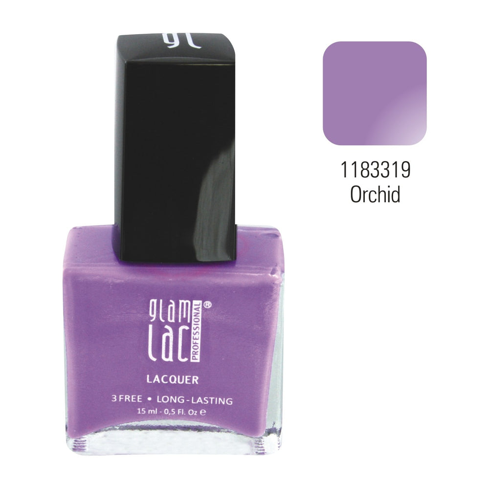 GlamLac gel effect nail lacquer polish 15 ml, 1183319 ORCHID