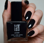 GlamLac gel effect nail lacquer polish 15 ml, 118085 BLACK