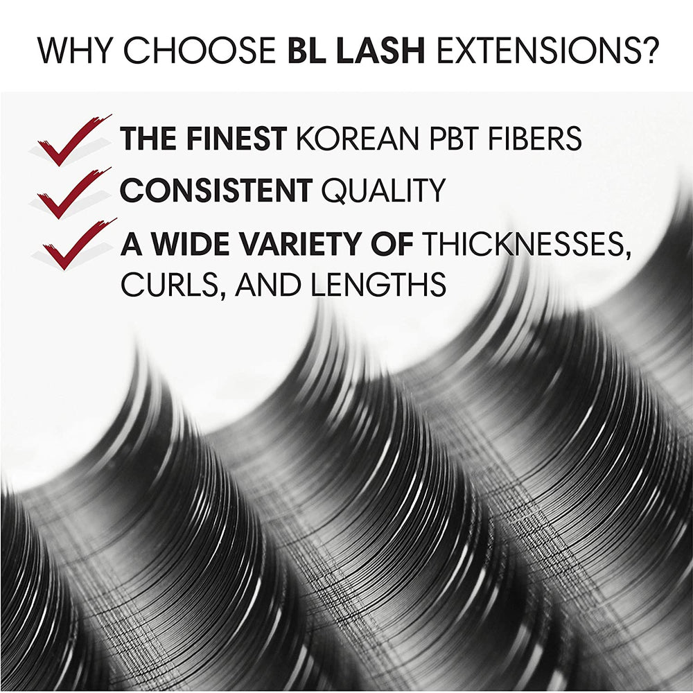 BL Lashes Mink eyelash extensions ONE SIZE - J - 0.10, FINAL SALE