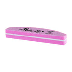 Molly Lac nail file buffer halfmoon PINK, 180/240