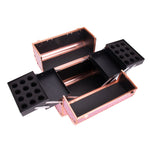 Beauty suitcase 3D design M2 size, HOLO ROSE GOLD