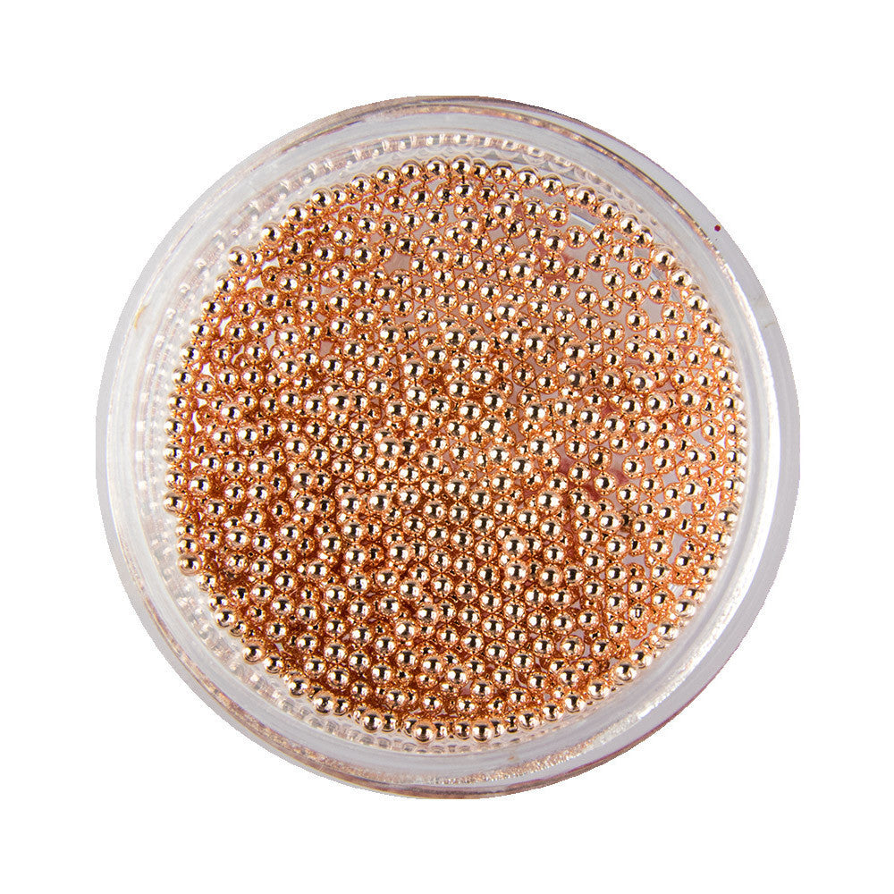 Caviar for nail design metal beads, ROSE GOLD