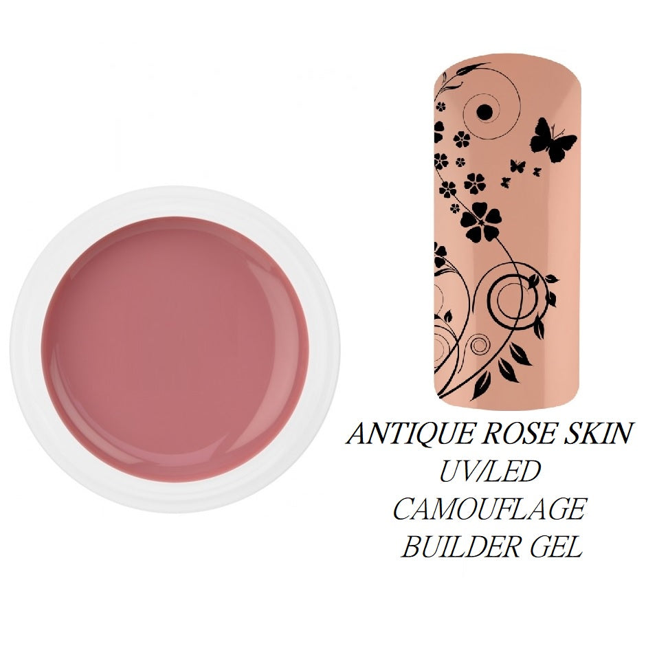 BIS Pure Nails Camouflage Builder Gel for nail modeling & extension Antique Rose, 30 ml