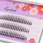 10D volume cluster eyelashes premade fans, MIX/C/8-12 mm (120 pieces)