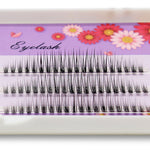 10D volume cluster eyelashes premade fans, MIX/C/8-12 mm (120 pieces)