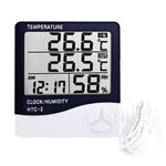 LCD Digital Temperature & Humidity Meter, with clock