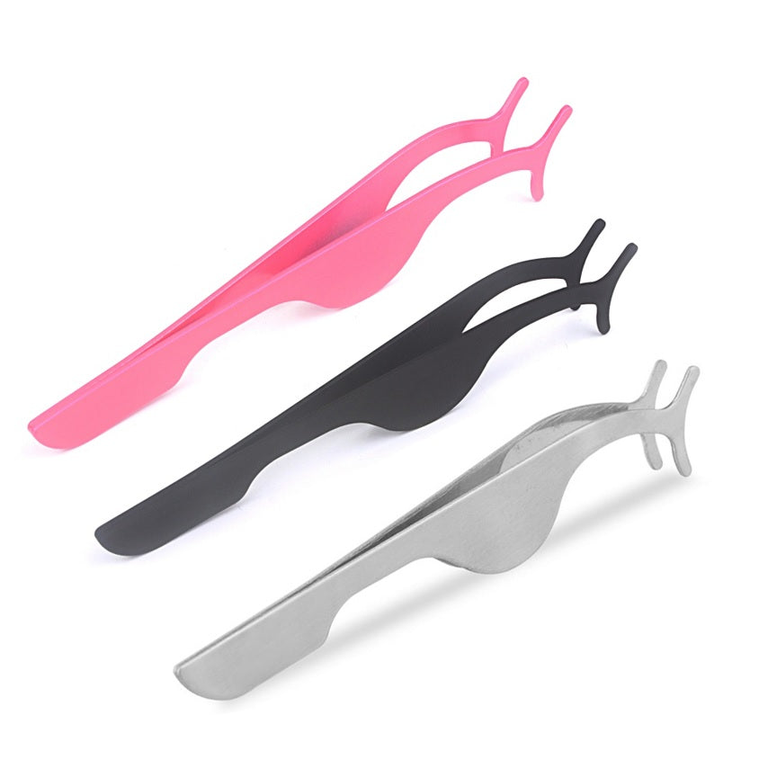 Tweezers for easy false eyelashes application, PINK