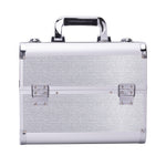 Beauty suitcase M2 size, SPARKLY SILVER