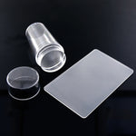 Silicone nail design stamper for Konad stamping, CLEAR large