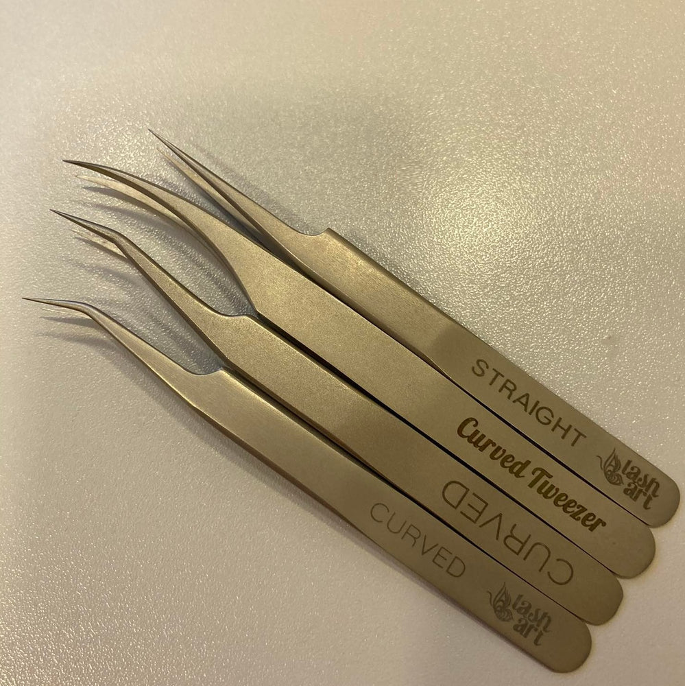 LashArt Precision Tweezers for eyelash extensions, 4 different kinds