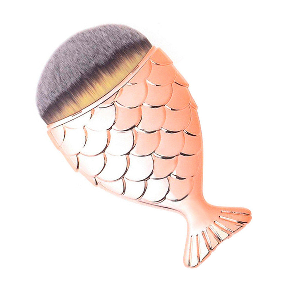 Nail dust cleaning brushes fish tale, ROSE GOLD