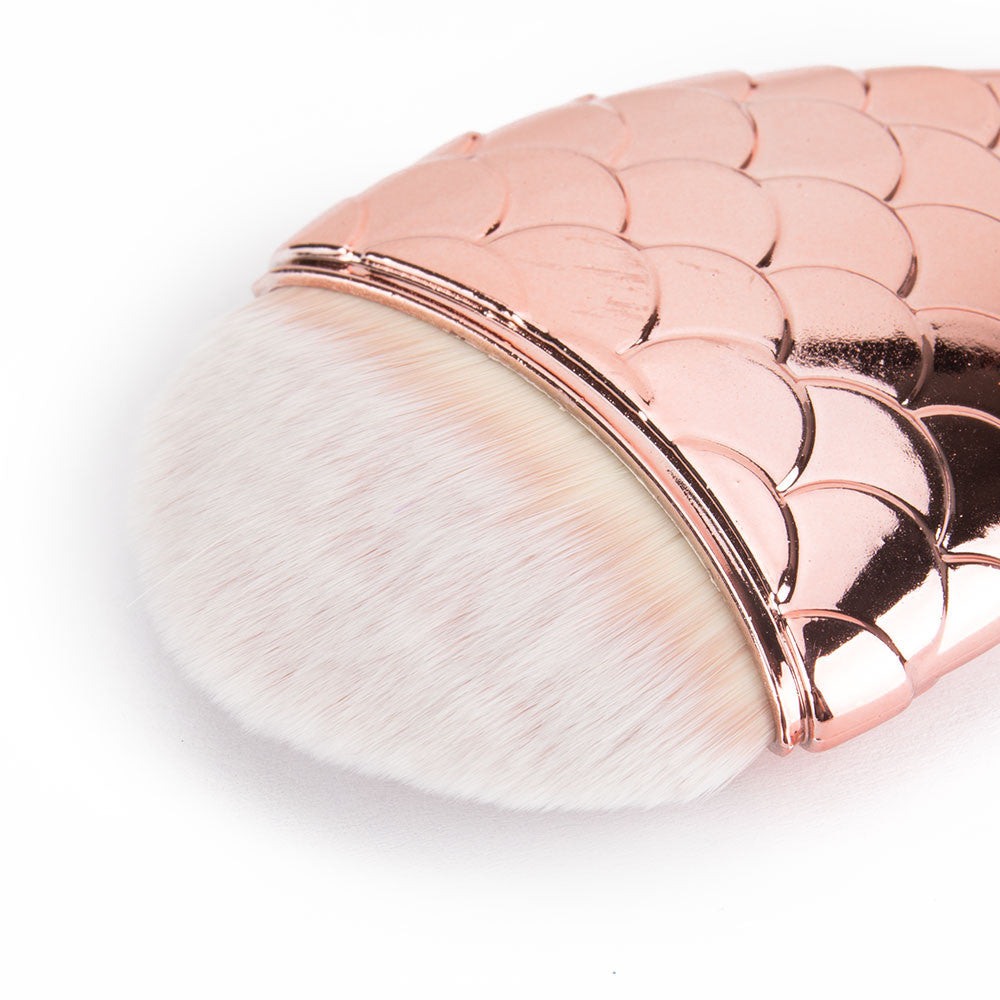 Nail dust cleaning brushes fish tale, ROSE GOLD