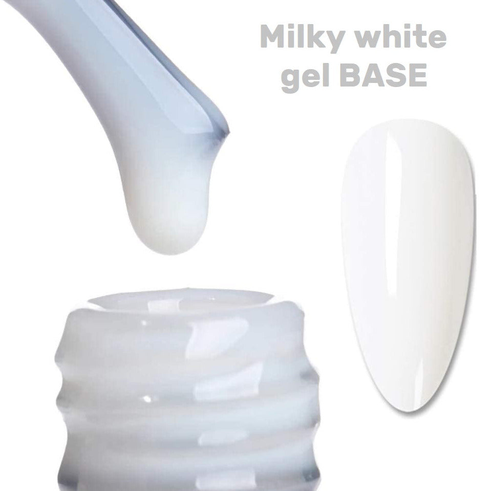 BIS Pure Nails UV/LED gel base MILKY WHITE, 7.5 ml