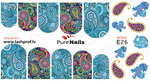 BIS Pure Nails  slider nail design sticker decal FLOWERS, E26