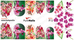 BIS Pure Nails  slider nail design sticker decal ORCHID, F13
