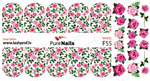 BIS Pure Nails  slider nail design sticker decal ROSES, models F09, F16, F17 and F55