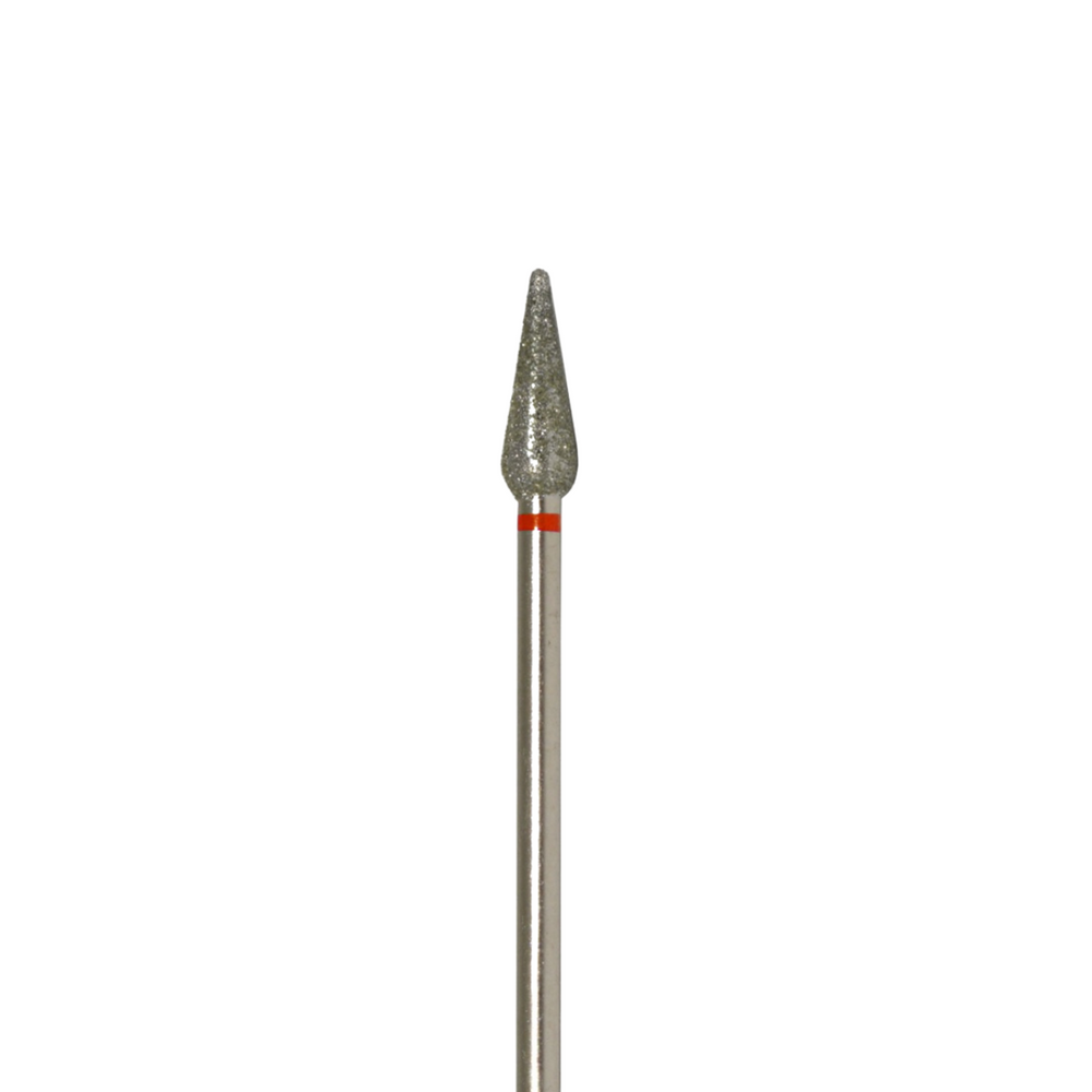 DIAMOND nail bit BUD semicircular tip, long (red) 266