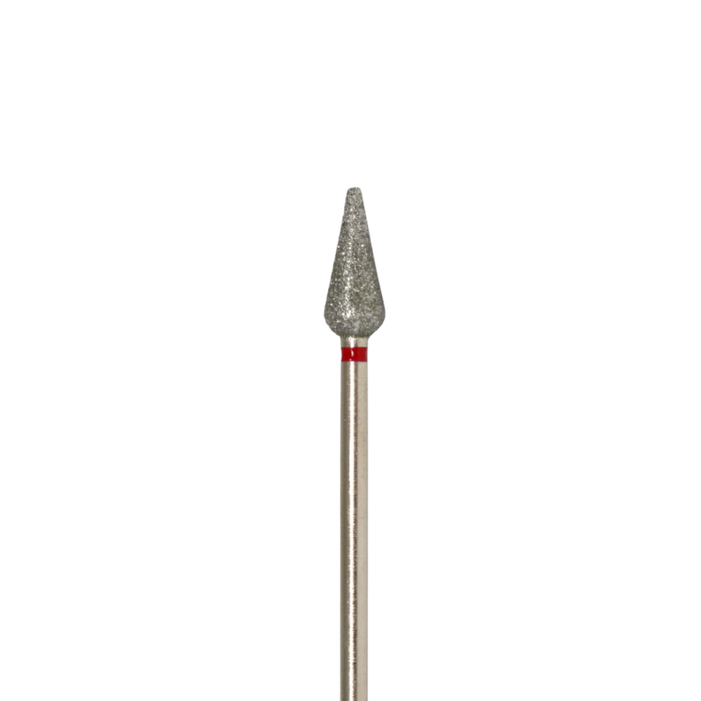 DIAMOND nail bit BUD semicircular tip, long (red) 266