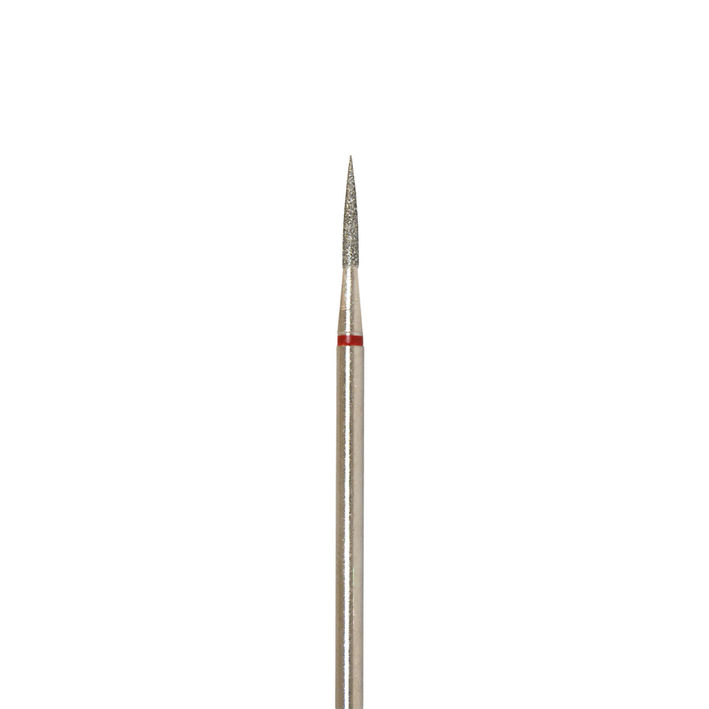DIAMOND nail bit CYLINDER arrow shaped tip (245 red), 10pcs