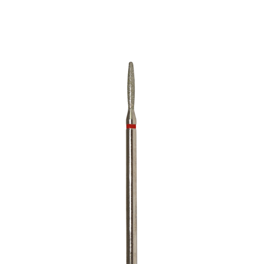 DIAMOND nail bit FLAME semicircular tip (red) 244
