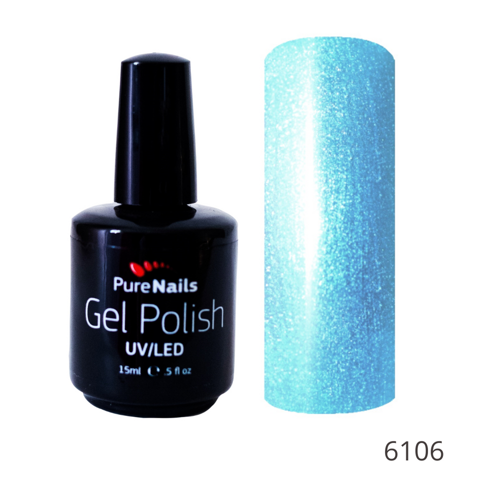 BIS Pure Nails gel polish 15 ml, 6106 BLUE PEARL