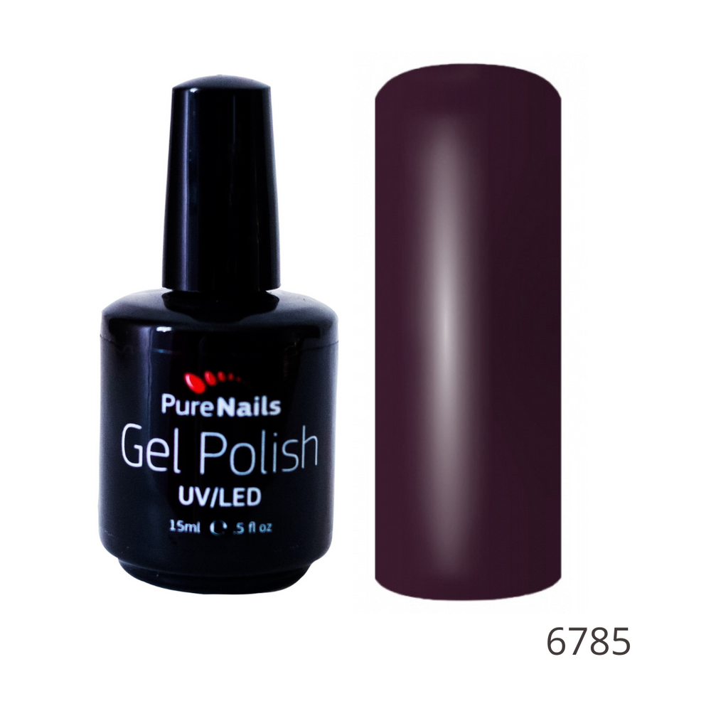 BIS PURE NAILS gel nail polish 15 ml, 6785 Dark Plum