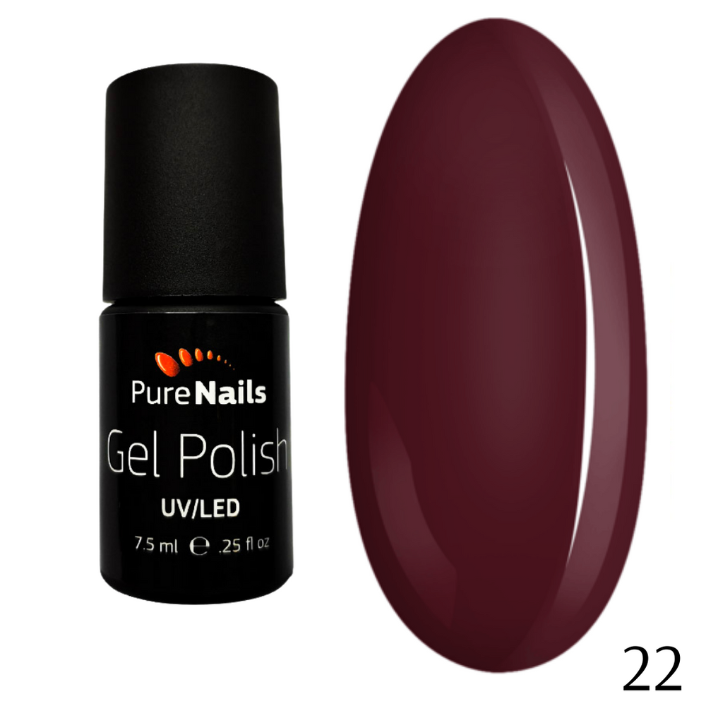 SALE! BIS Pure Nails ONE STEP gel polish 7.5 ml, AUBERGINE 22