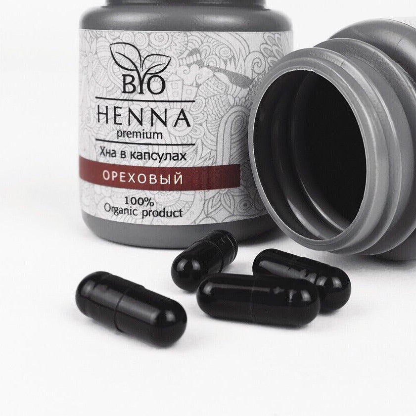 Bio Henna powder for Brows bio tattoo in capsules, HAZEL