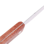 Metal spatula with wooden handle for body waxing, WIDE