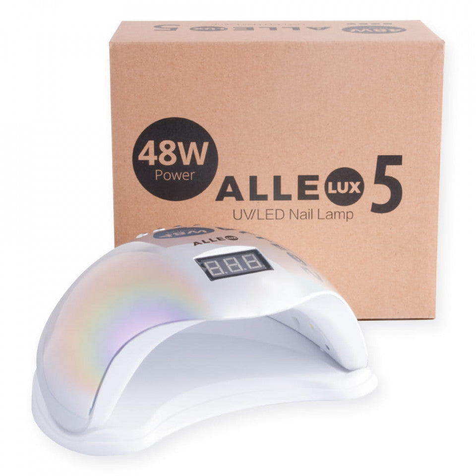 Dual UV/LED nail lamp Allelux 5, Silver, 48W