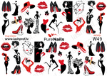 BIS Pure Nails water slider nail design sticker decal NEW YEAR, W49