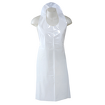 Disposable PE aprons 80 x 125 cm WHITE, 10 pieces