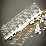 BL Lashes eyelash extensions with glitter sparkles GOLD, 1 line