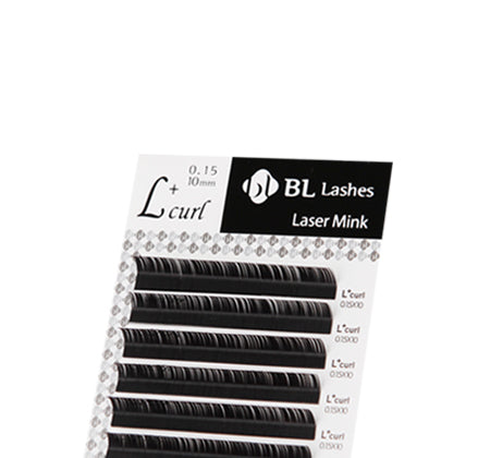 BL Laser lashes for eyelash extensions MIX 0.12, L+ shape