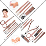 Manicure, pedicure & face beauty SET, 18 tools