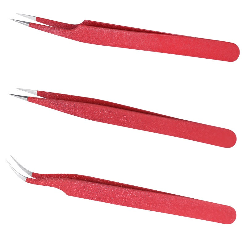 Blink Lash tweezers for eyelash extensions, MATT RED