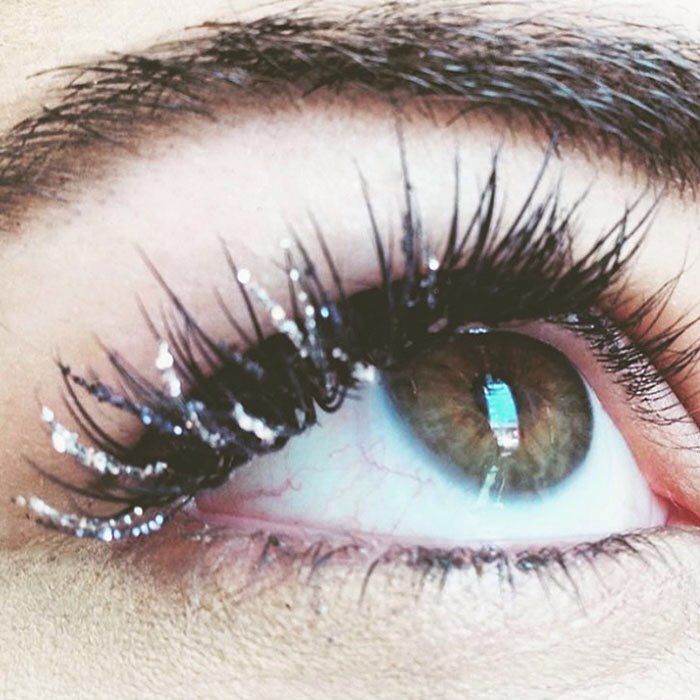 BL Lashes colorful GLITTER design 10 mm eyelashes, 12 lines