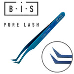 BIS Pure Lash Tweezers for eyelash extensions, Blue, different types